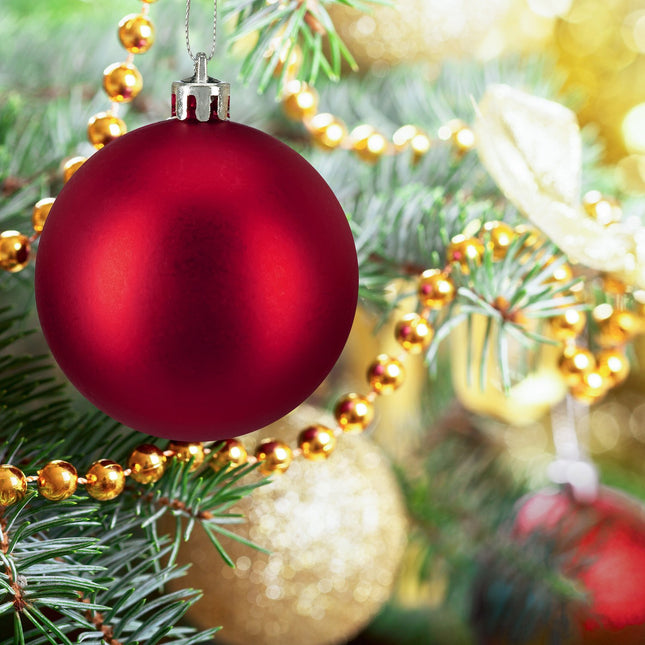 Weihnachtskugel-Set matt, 50 Stück