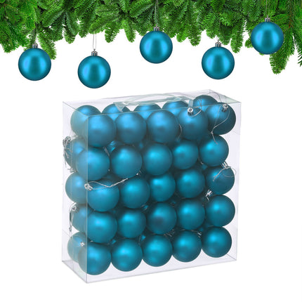 Mattes Weihnachtsbaumkugel-Set, 50 Stück