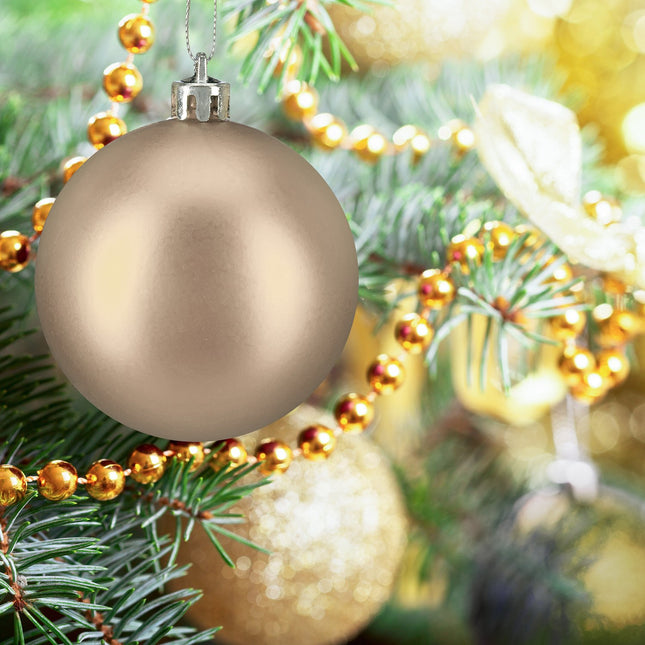 Mattes Weihnachtsbaumkugel-Set, 50 Stück