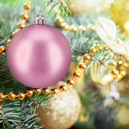 Mattes Weihnachtsbaumkugel-Set, 100-teilig