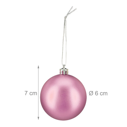 Mattes Weihnachtsbaumkugel-Set, 100-teilig