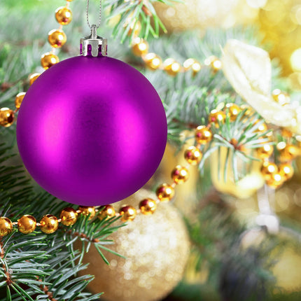 Mattes Weihnachtsbaumkugel-Set, 50-teilig