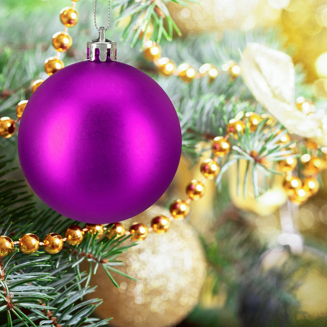Mattes Weihnachtsbaumkugel-Set, 50-teilig