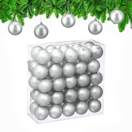 Ensemble de boules de Noël mates, 50 pièces