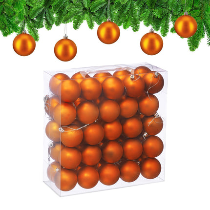 Ensemble de boules de Noël mates, 50 pièces