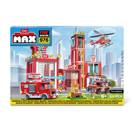 Caserne de pompiers Max City Bricks, 976 pièces