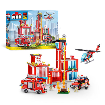 Caserne de pompiers Max City Bricks, 976 pièces