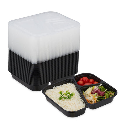 Meal-Preparation-Boxen 24 Sets 3 Fächer