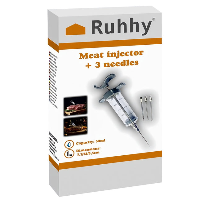 Fleischspritze + 3 Nadeln Ruhhy 23055