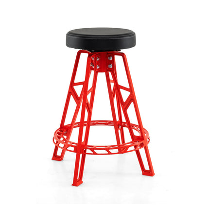 Tabouret de mécanicien, en aluminium robuste, siège pivotant à 360°