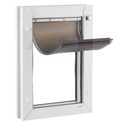 Medium Pet Door – Magnetic Double Flap, Metal Frame, Weatherproof