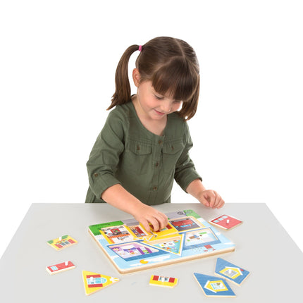 Melissa & Doug Autour de la maison Puzzle sonore