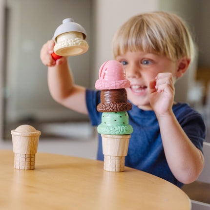 Melissa & Doug Ensemble de jeu Scoop & Stack Ice Cream