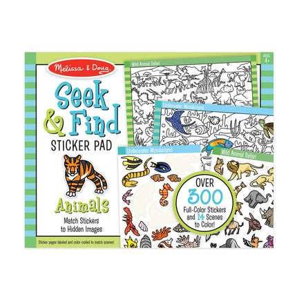 Melissa & Doug Such- und Finde-Stickerblock – Tier
