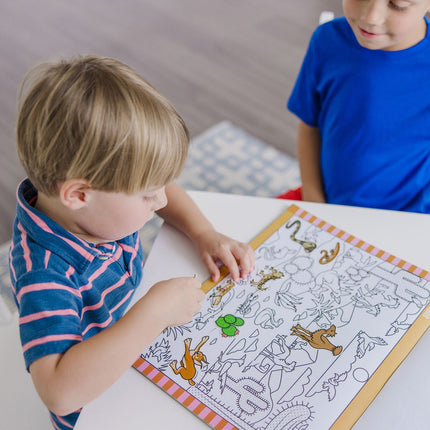 Melissa & Doug Such- und Finde-Stickerblock – Tier
