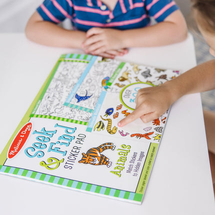 Melissa & Doug Such- und Finde-Stickerblock – Tier