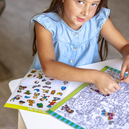 Melissa & Doug Bloc d'autocollants Cherche et trouve - Autour de la ville