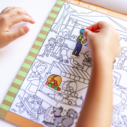 Melissa & Doug Bloc d'autocollants Cherche et trouve - Autour de la ville