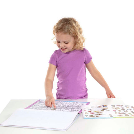 Melissa & Doug Bloc d'autocollants Cherche et trouve - Autour de la ville
