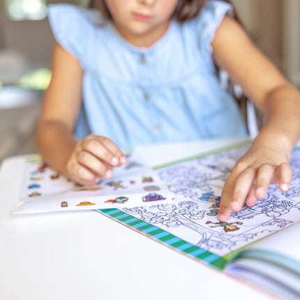 Melissa & Doug Bloc d'autocollants Cherche et trouve - Autour de la ville