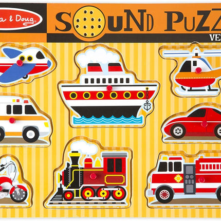 Melissa & Doug - Puzzle sonore - Véhicules