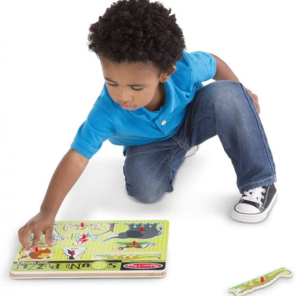 Melissa & Doug Zoo Tiere Sound-Puzzle
