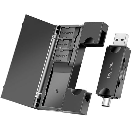 Speicherkartenleser USB-C + USB-A MicroSD- und SD-Karte inkl. Speicher