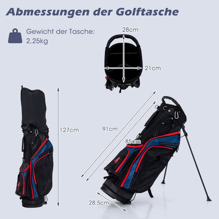 Ensemble de 11 clubs de golf pour homme, droitier, avec housse de pluie