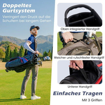 Ensemble de 11 clubs de golf pour homme, droitier, avec housse de pluie