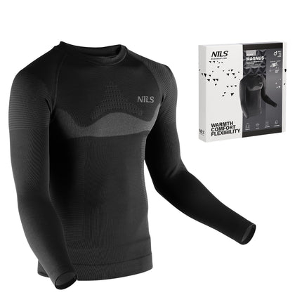Haut thermoactif noir pour homme, L/XL