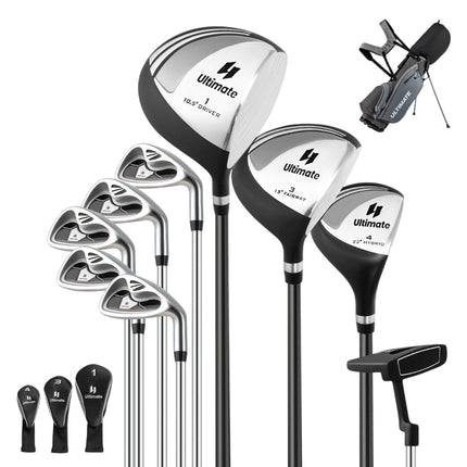 Komplettes Golfschläger-Set für Herren, 10-teilig, Rechtshänder