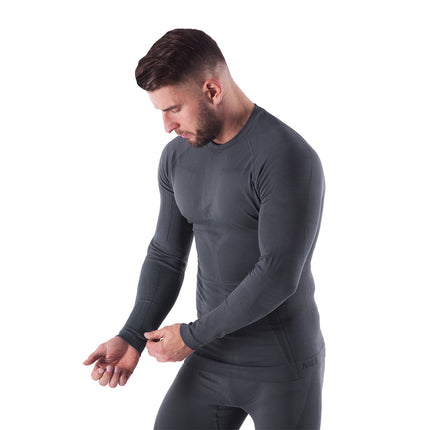 Haut thermoactif gris pour homme, S/M