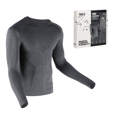 Haut thermoactif gris pour homme, S/M
