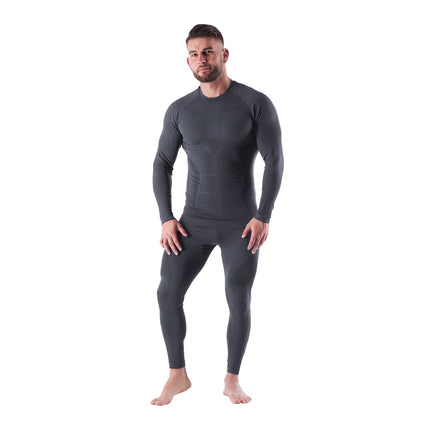 Pantalon thermoactif pour homme, gris, taille L/XL