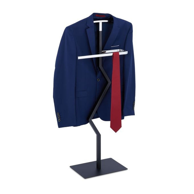 Valet de nuit pour homme en noir et argent