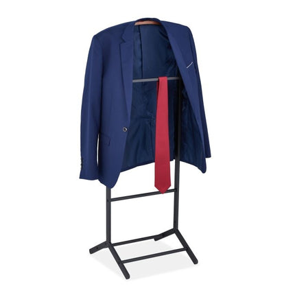 Coffret valet pour homme aspect noir et bois