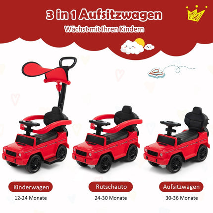 Voiture électrique Mercedes-Benz pour enfants avec pare-soleil, rouge