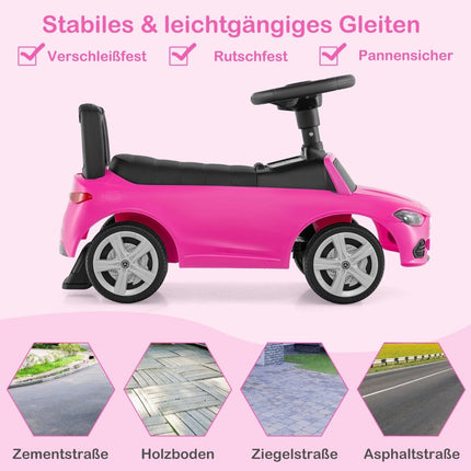 Mercedes-Benz Elektro-Kinderauto mit Lenkrad & Stauraum