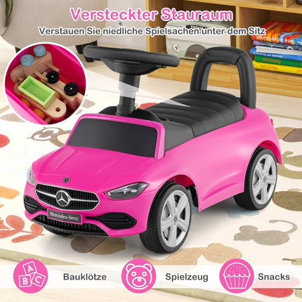 Mercedes-Benz Elektro-Kinderauto mit Lenkrad & Stauraum