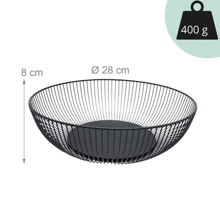 Coupe à fruits en métal, grand modèle à treillis, maille ajourée