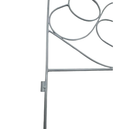 Bordure de jardin en métal, ensemble de 8 pièces, style Art nouveau
