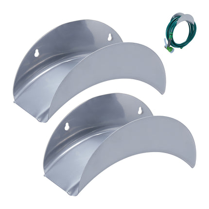 Supports de tuyau d'arrosage en métal - Lot de 2