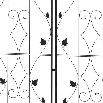 Ensemble de treillis de jardin en métal, lot de 2, acier antirouille