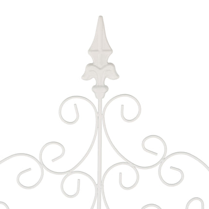 Treillis de jardin en métal, design vintage, support pour plantes grimpantes