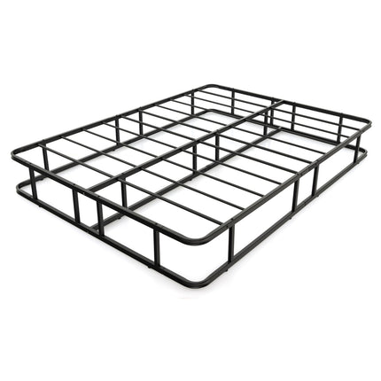 Metall-Plattformbettgestell, Schwarz, 200 x 140 x 26 cm
