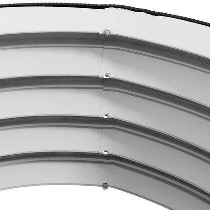 Metall-Hochbeete, 2er-Set - 60x60x30 cm, Silber