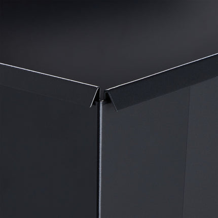 Hochbeet aus Metall in Schwarz