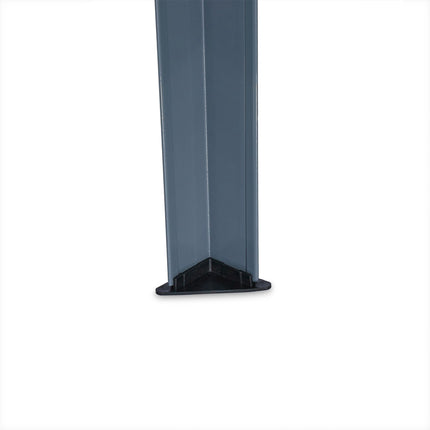 Jardinière surélevée en métal gris