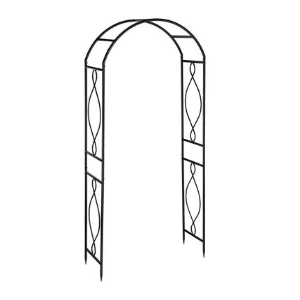 Arche à rosiers en métal noir