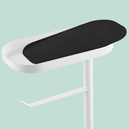 Porte-papier toilette en métal avec brosse et étagère